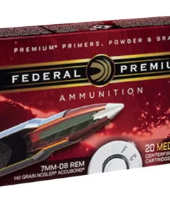 Federal Premium Ammunition 7mm-08 Remington 140 Grain Nosler Accubond Box of 20